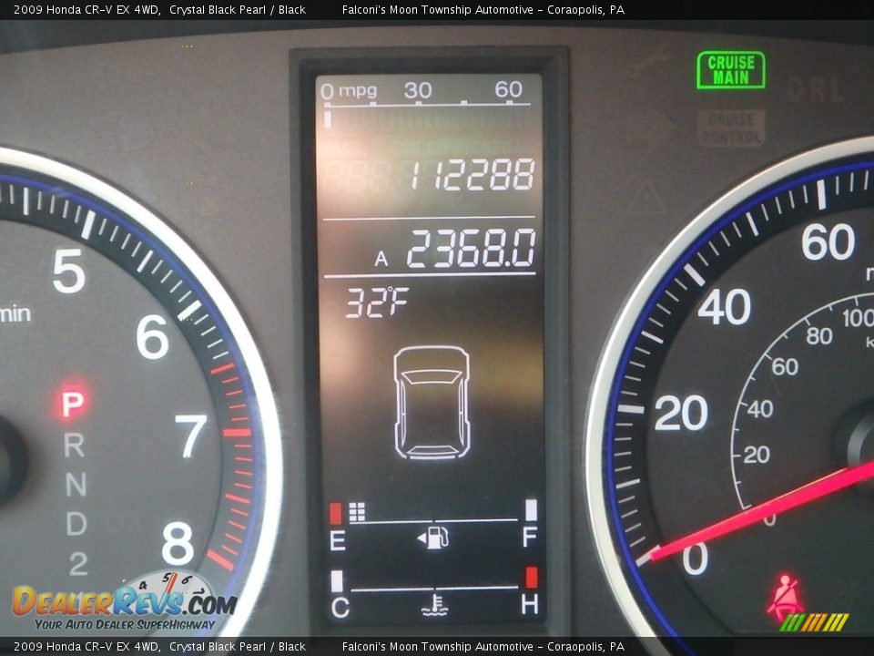 2009 Honda CR-V EX 4WD Crystal Black Pearl / Black Photo #25