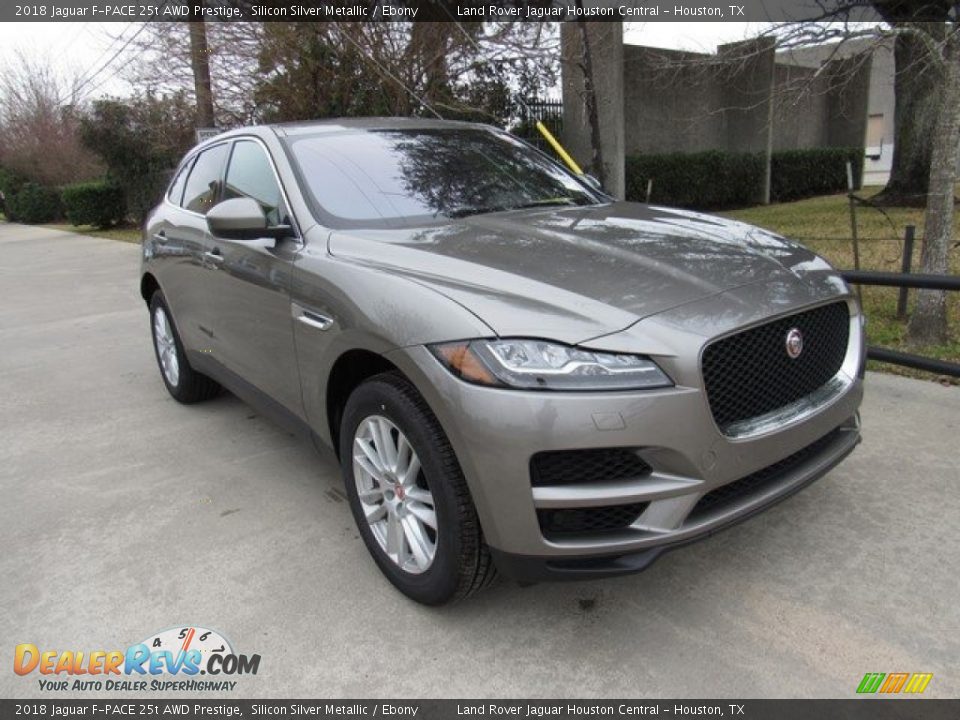 2018 Jaguar F-PACE 25t AWD Prestige Silicon Silver Metallic / Ebony Photo #2
