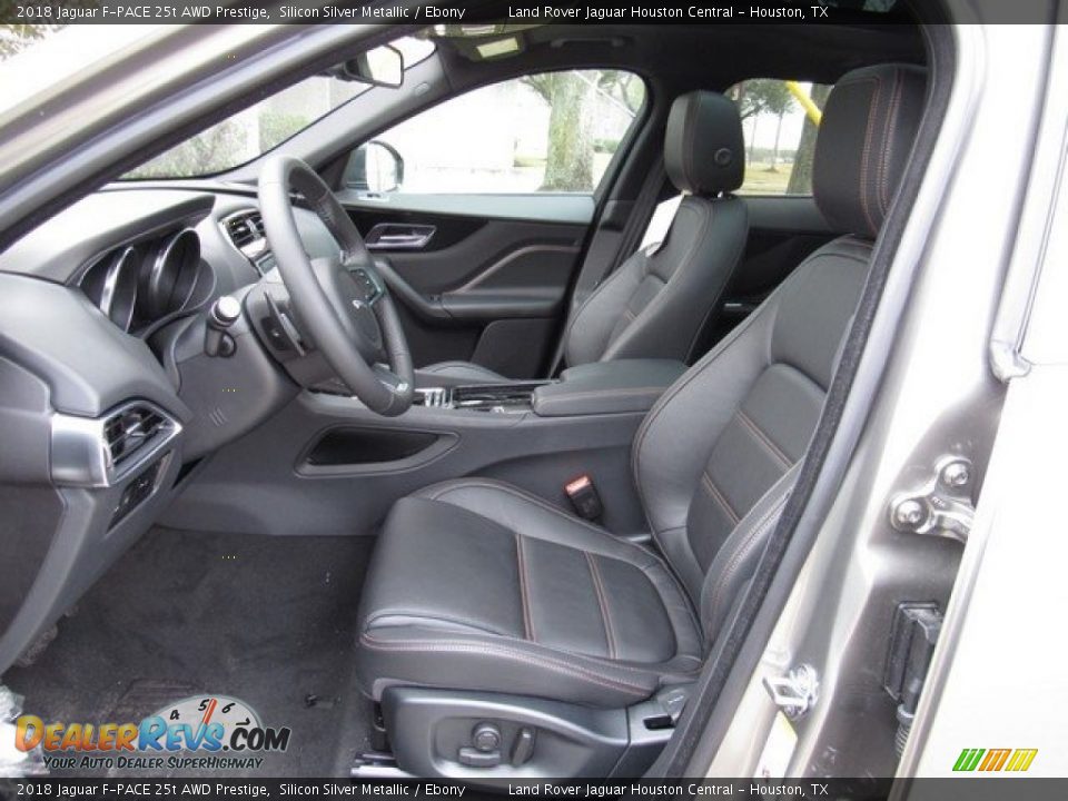 2018 Jaguar F-PACE 25t AWD Prestige Silicon Silver Metallic / Ebony Photo #3