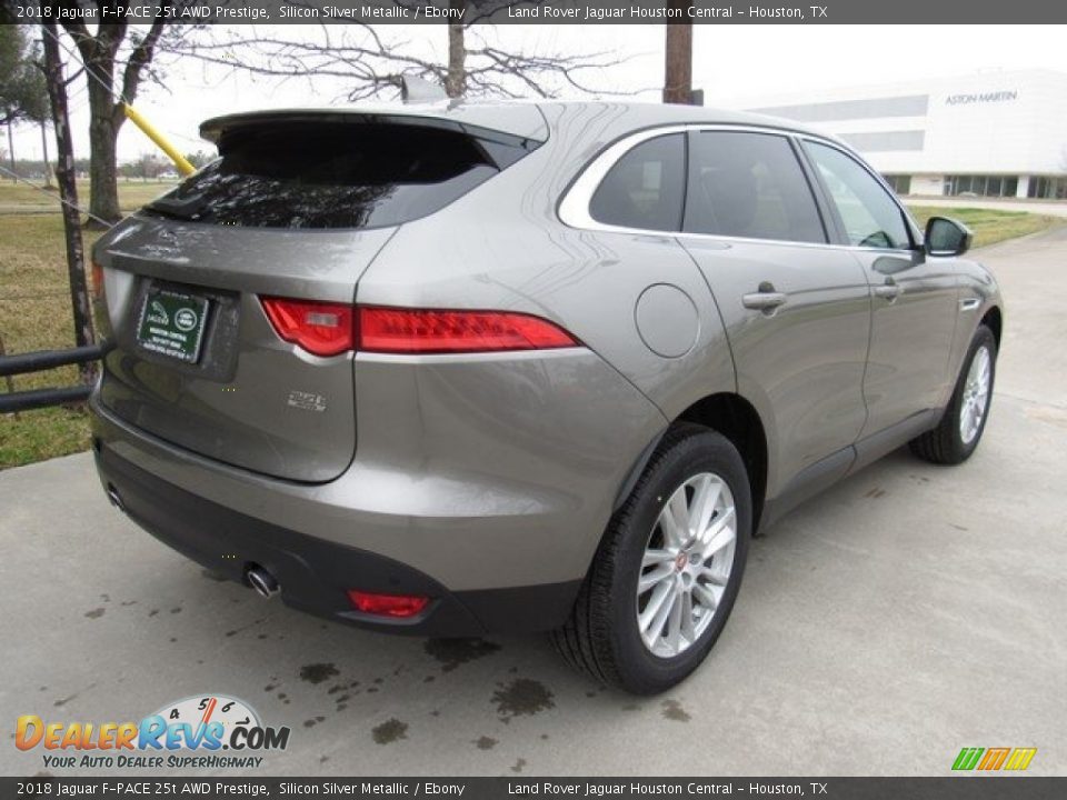 2018 Jaguar F-PACE 25t AWD Prestige Silicon Silver Metallic / Ebony Photo #7