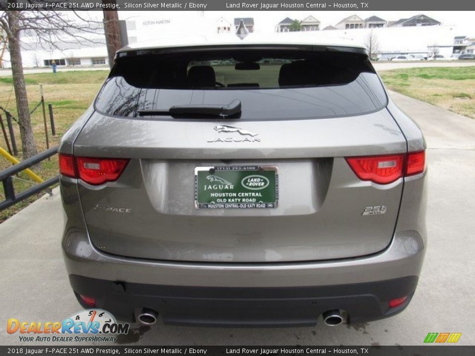2018 Jaguar F-PACE 25t AWD Prestige Silicon Silver Metallic / Ebony Photo #8