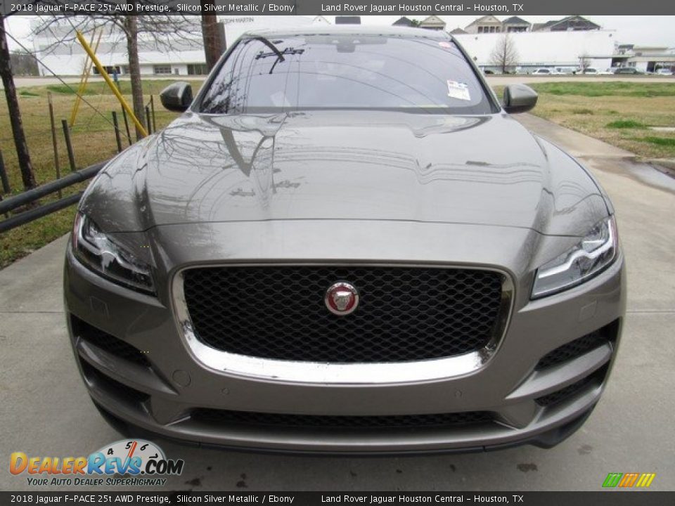 2018 Jaguar F-PACE 25t AWD Prestige Silicon Silver Metallic / Ebony Photo #9