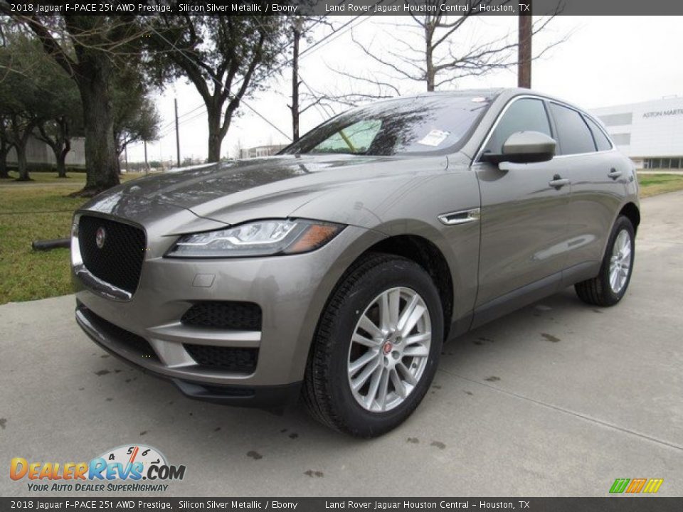 2018 Jaguar F-PACE 25t AWD Prestige Silicon Silver Metallic / Ebony Photo #10