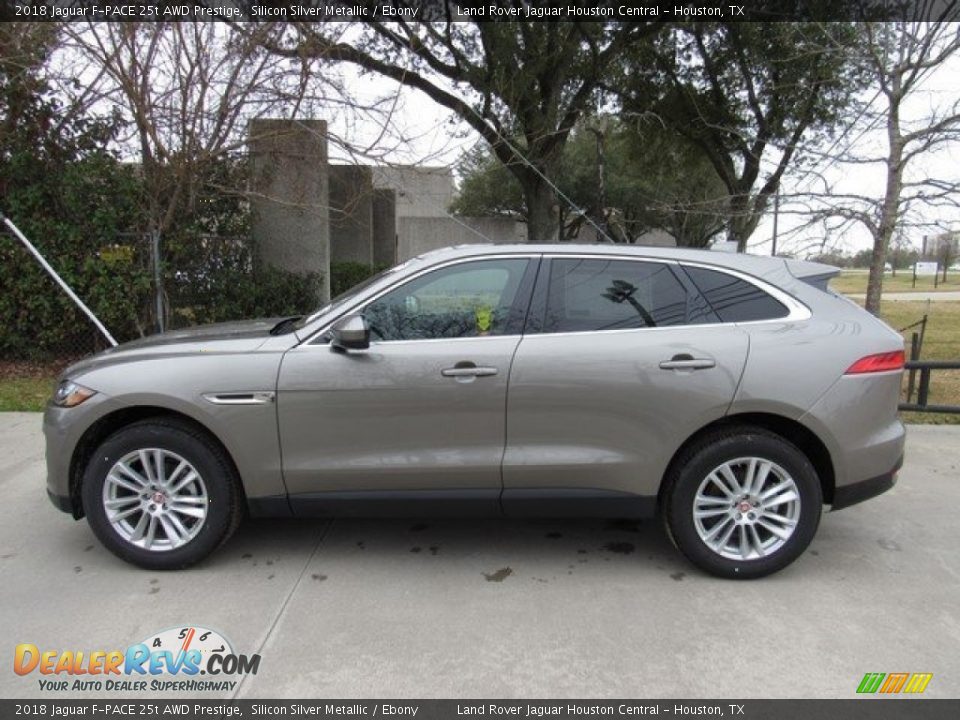 2018 Jaguar F-PACE 25t AWD Prestige Silicon Silver Metallic / Ebony Photo #11