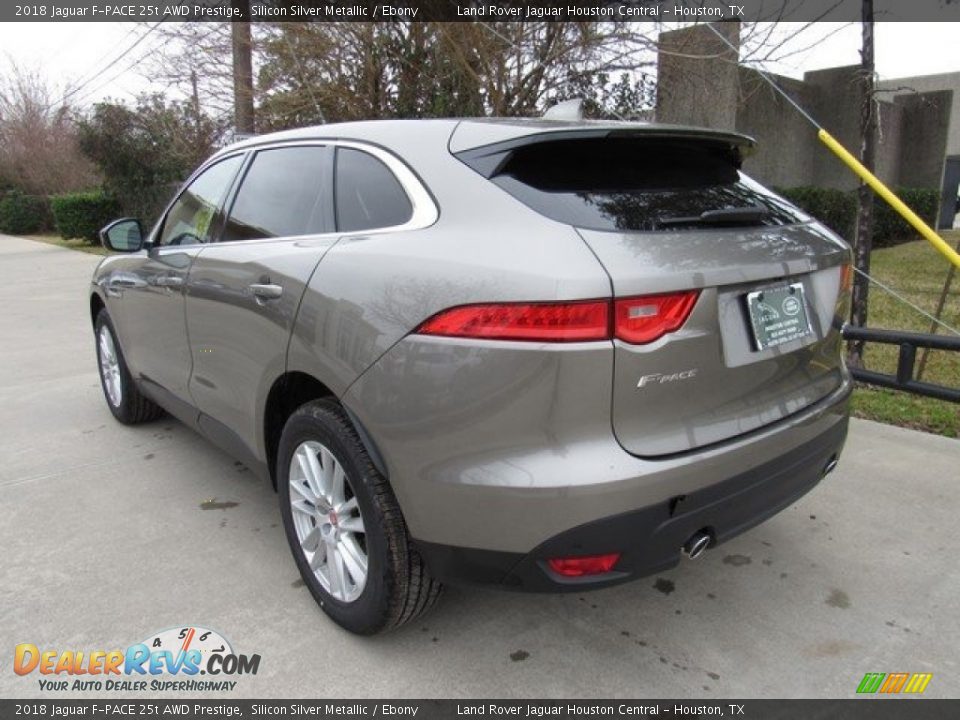 2018 Jaguar F-PACE 25t AWD Prestige Silicon Silver Metallic / Ebony Photo #12