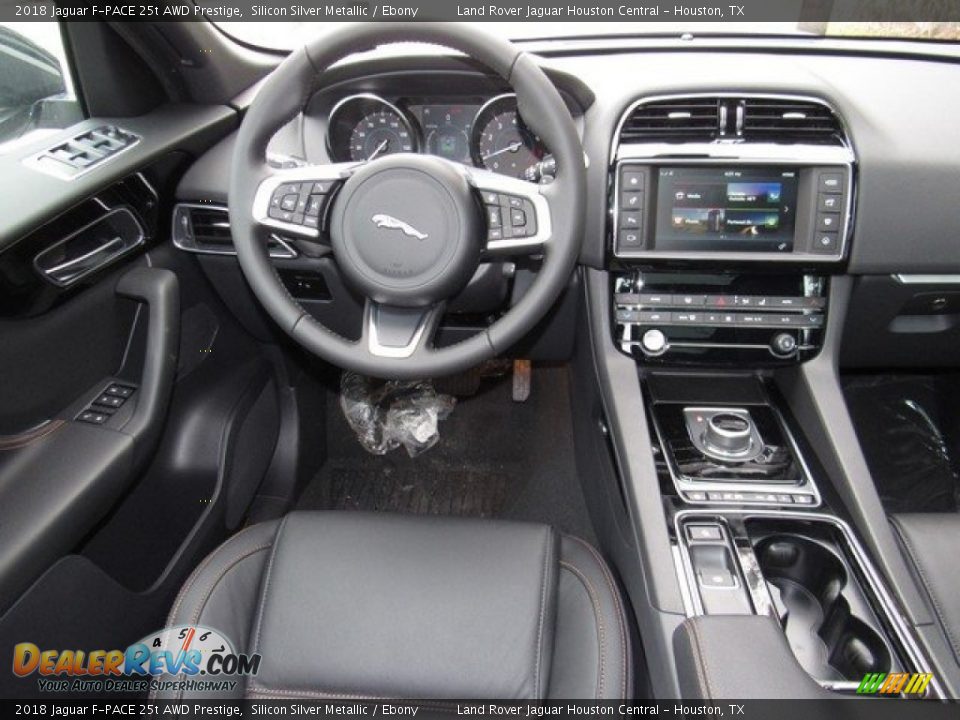 2018 Jaguar F-PACE 25t AWD Prestige Silicon Silver Metallic / Ebony Photo #14
