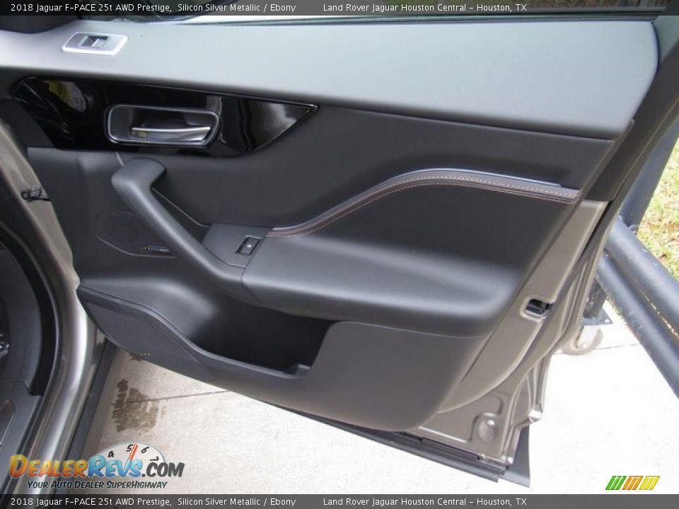 2018 Jaguar F-PACE 25t AWD Prestige Silicon Silver Metallic / Ebony Photo #21