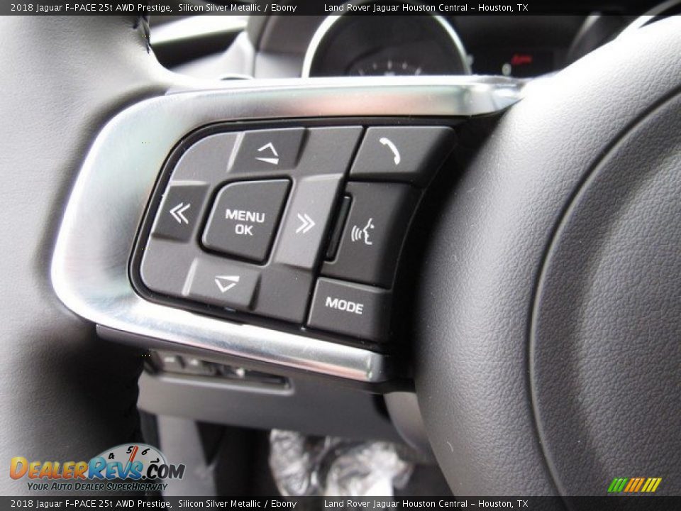 2018 Jaguar F-PACE 25t AWD Prestige Silicon Silver Metallic / Ebony Photo #29