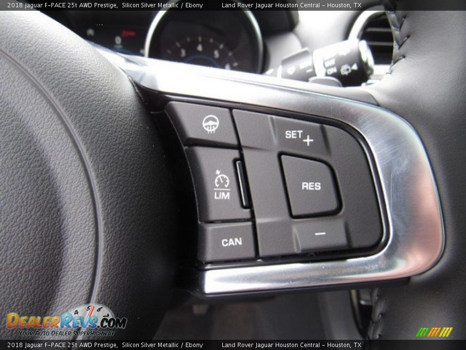 2018 Jaguar F-PACE 25t AWD Prestige Silicon Silver Metallic / Ebony Photo #30
