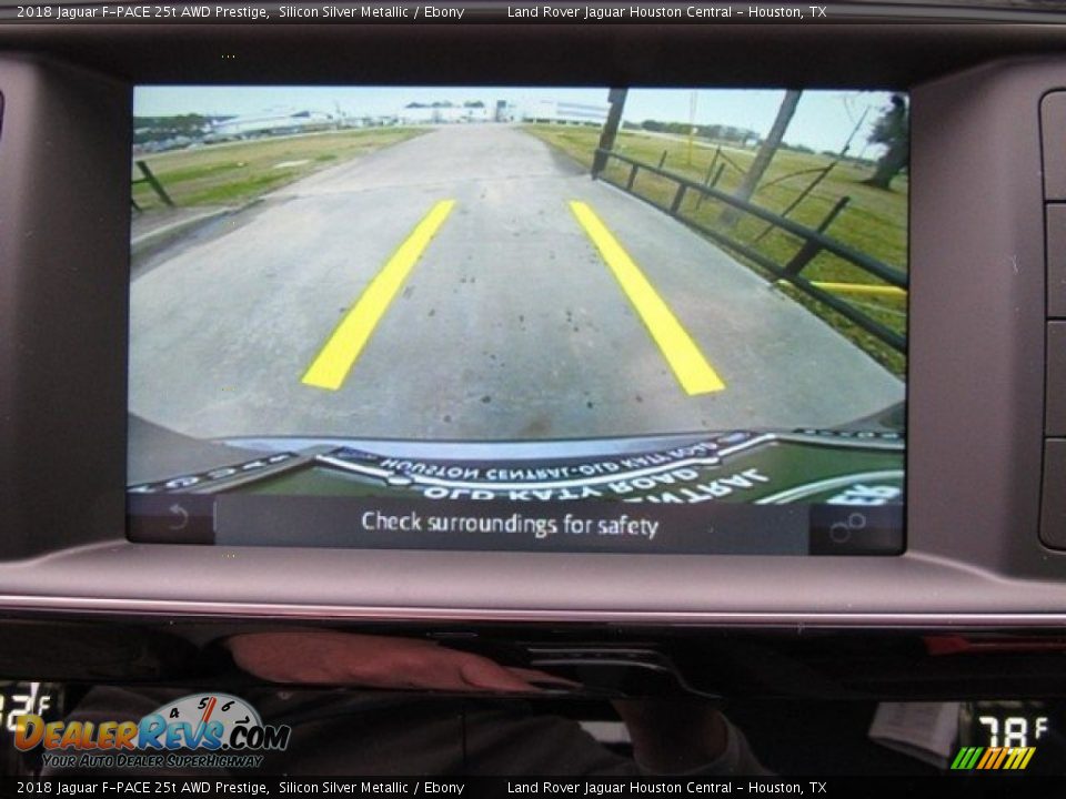 2018 Jaguar F-PACE 25t AWD Prestige Silicon Silver Metallic / Ebony Photo #34