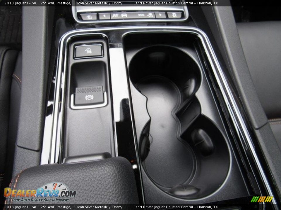2018 Jaguar F-PACE 25t AWD Prestige Silicon Silver Metallic / Ebony Photo #35