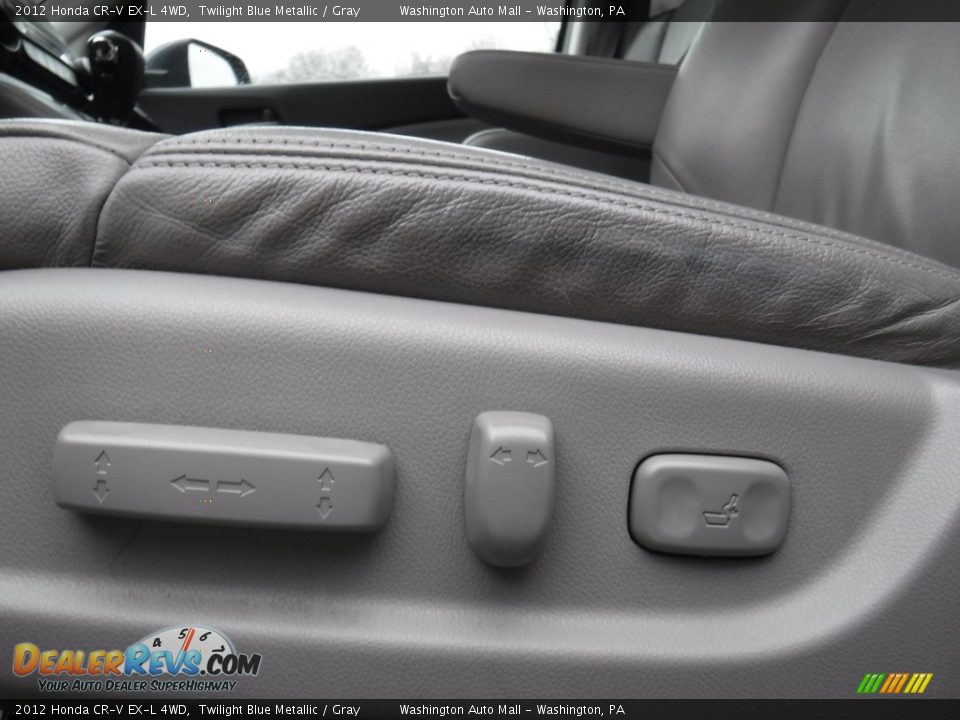 2012 Honda CR-V EX-L 4WD Twilight Blue Metallic / Gray Photo #16