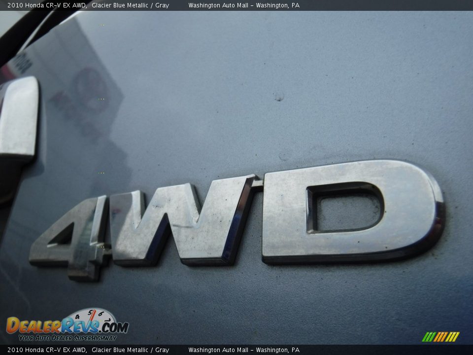 2010 Honda CR-V EX AWD Glacier Blue Metallic / Gray Photo #10