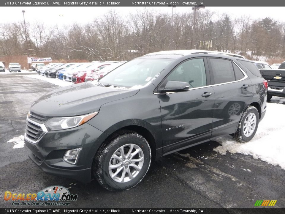 2018 Chevrolet Equinox LT AWD Nightfall Gray Metallic / Jet Black Photo #1