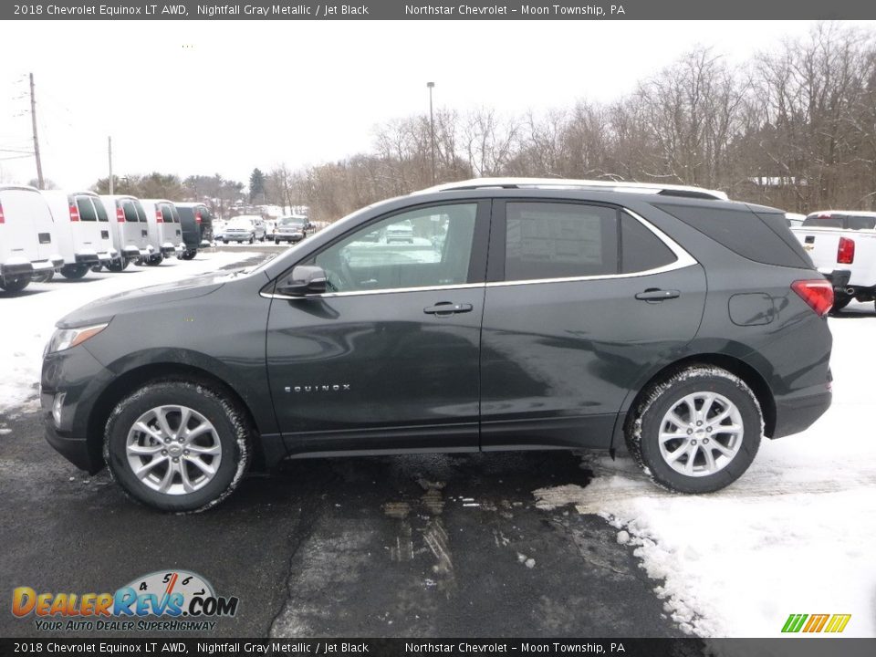 2018 Chevrolet Equinox LT AWD Nightfall Gray Metallic / Jet Black Photo #2