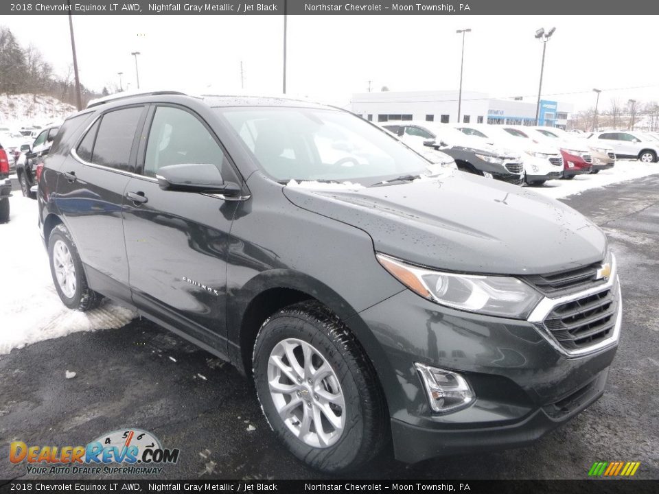 2018 Chevrolet Equinox LT AWD Nightfall Gray Metallic / Jet Black Photo #7