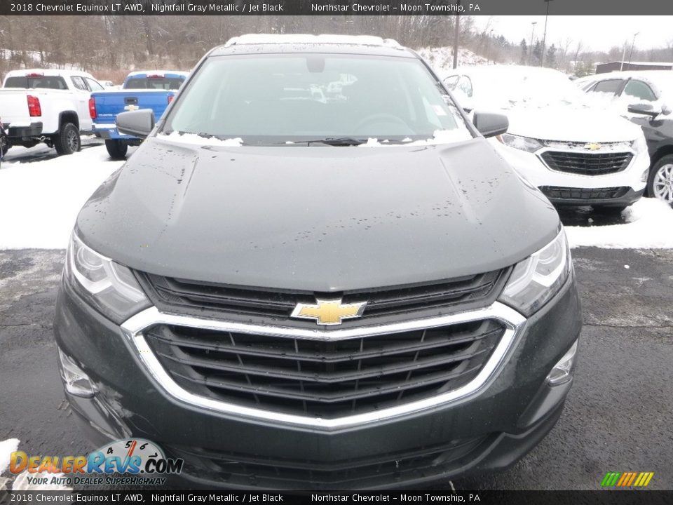 2018 Chevrolet Equinox LT AWD Nightfall Gray Metallic / Jet Black Photo #8