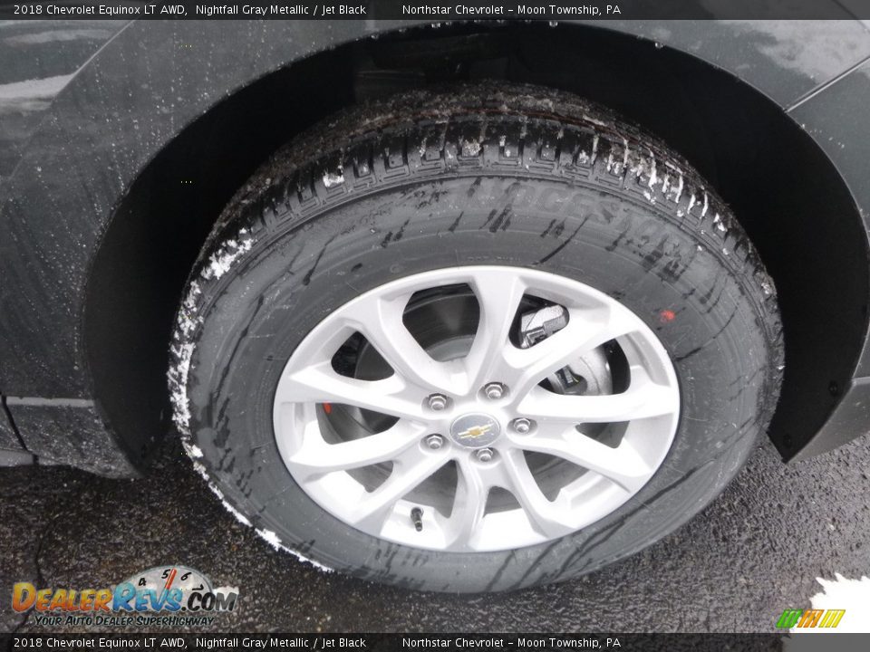 2018 Chevrolet Equinox LT AWD Nightfall Gray Metallic / Jet Black Photo #9