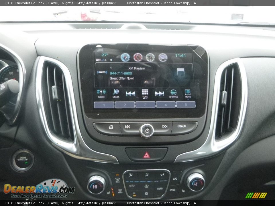 2018 Chevrolet Equinox LT AWD Nightfall Gray Metallic / Jet Black Photo #17