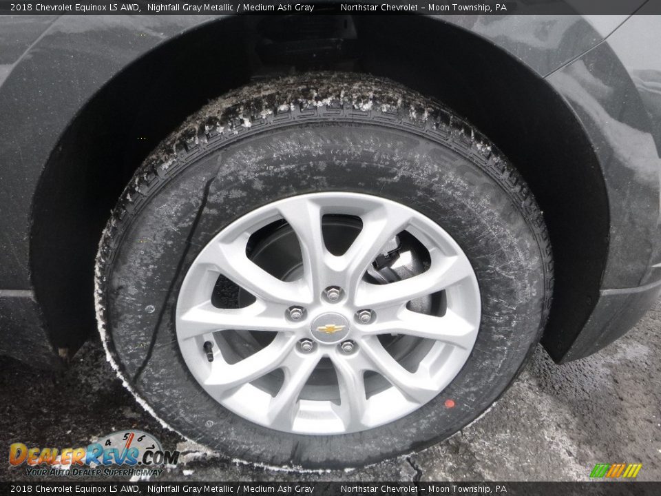 2018 Chevrolet Equinox LS AWD Nightfall Gray Metallic / Medium Ash Gray Photo #9