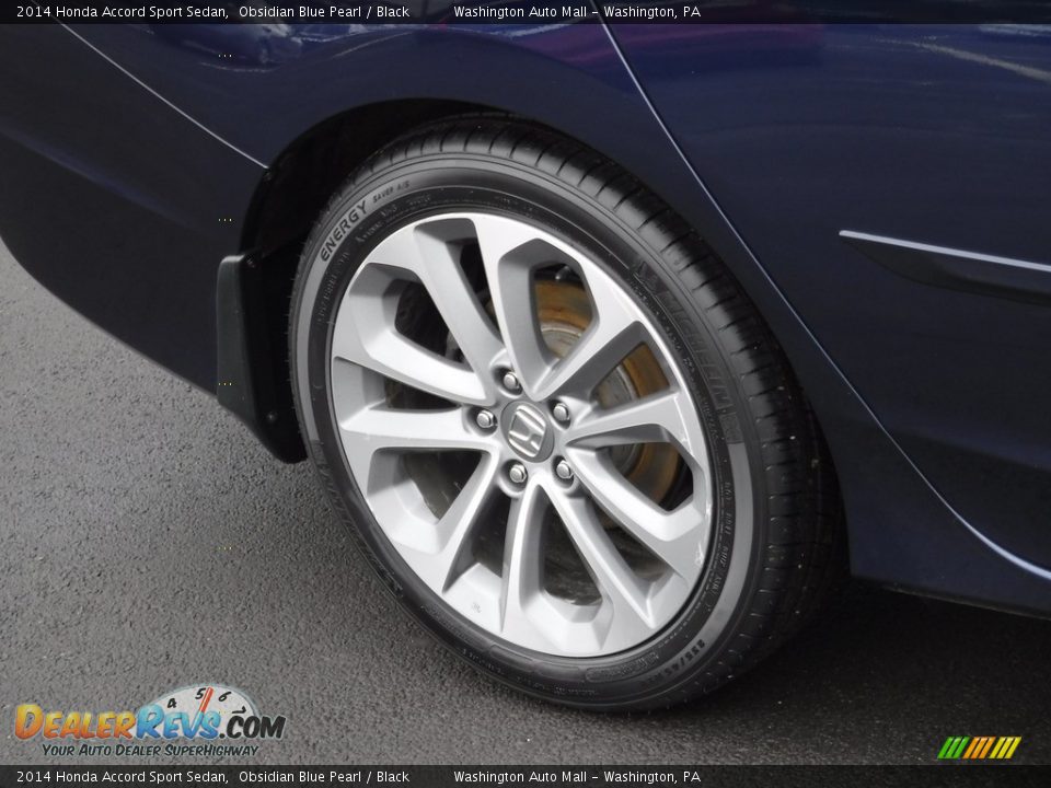 2014 Honda Accord Sport Sedan Obsidian Blue Pearl / Black Photo #3
