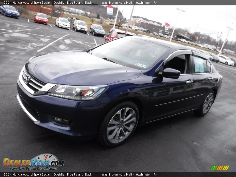 2014 Honda Accord Sport Sedan Obsidian Blue Pearl / Black Photo #6