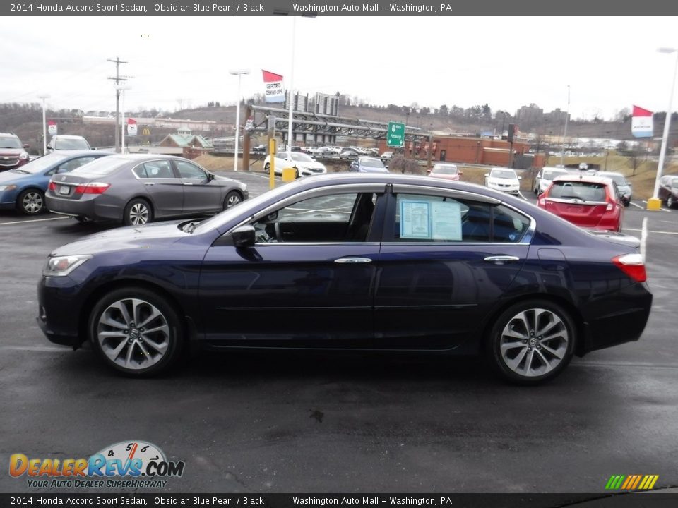2014 Honda Accord Sport Sedan Obsidian Blue Pearl / Black Photo #7