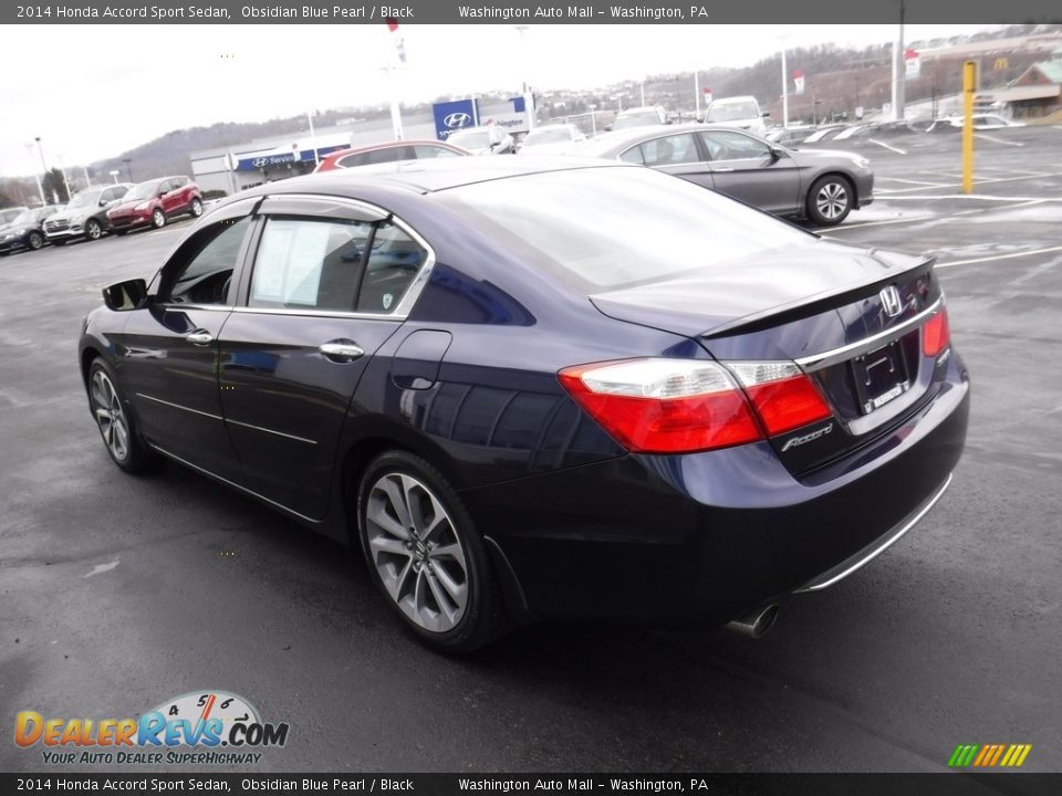 2014 Honda Accord Sport Sedan Obsidian Blue Pearl / Black Photo #8