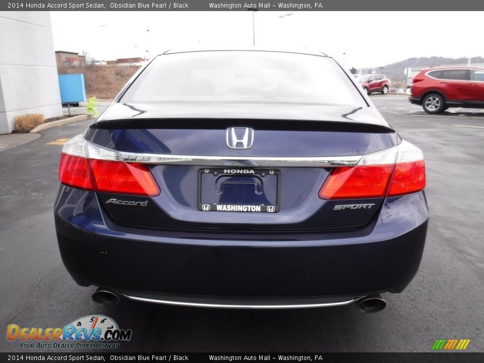 2014 Honda Accord Sport Sedan Obsidian Blue Pearl / Black Photo #9