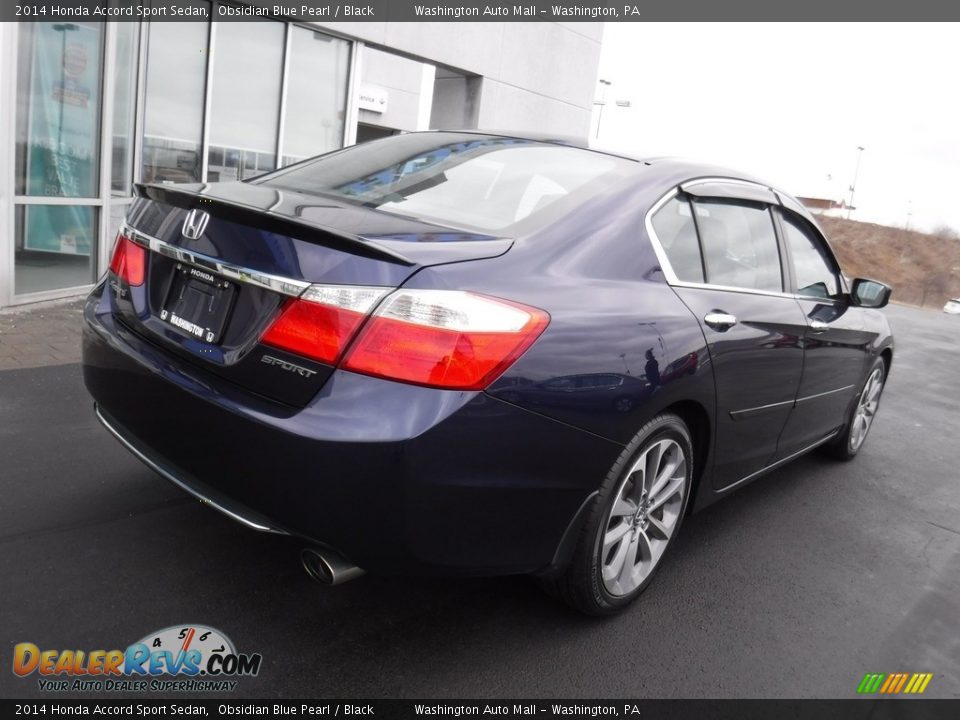 2014 Honda Accord Sport Sedan Obsidian Blue Pearl / Black Photo #10