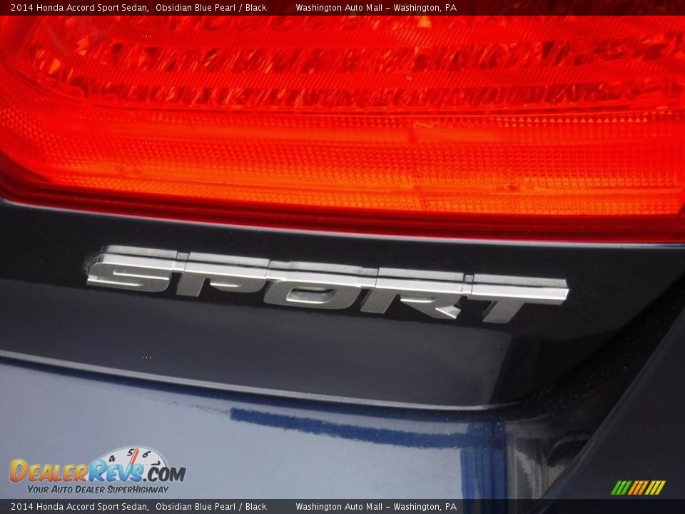 2014 Honda Accord Sport Sedan Obsidian Blue Pearl / Black Photo #11