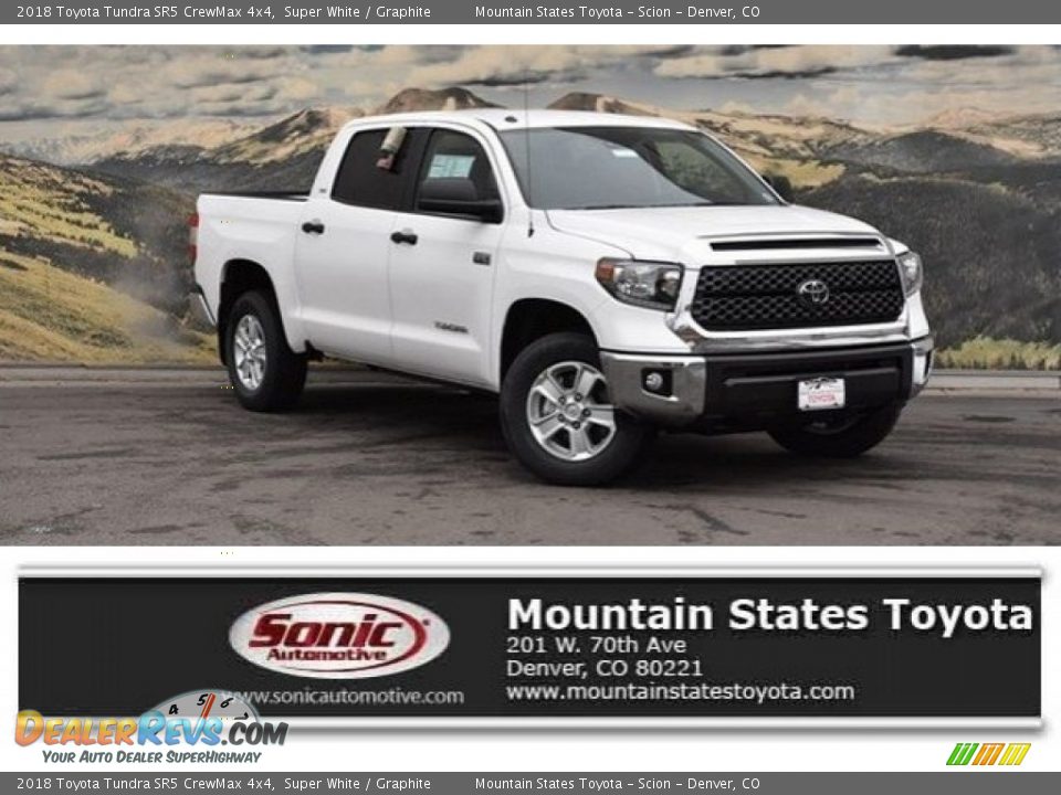 2018 Toyota Tundra SR5 CrewMax 4x4 Super White / Graphite Photo #1
