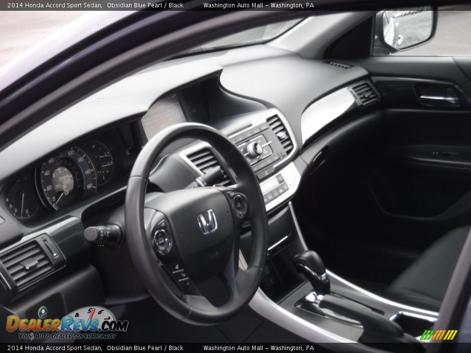 2014 Honda Accord Sport Sedan Obsidian Blue Pearl / Black Photo #13