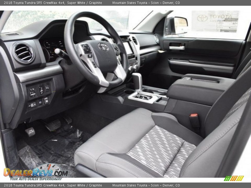 2018 Toyota Tundra SR5 CrewMax 4x4 Super White / Graphite Photo #5