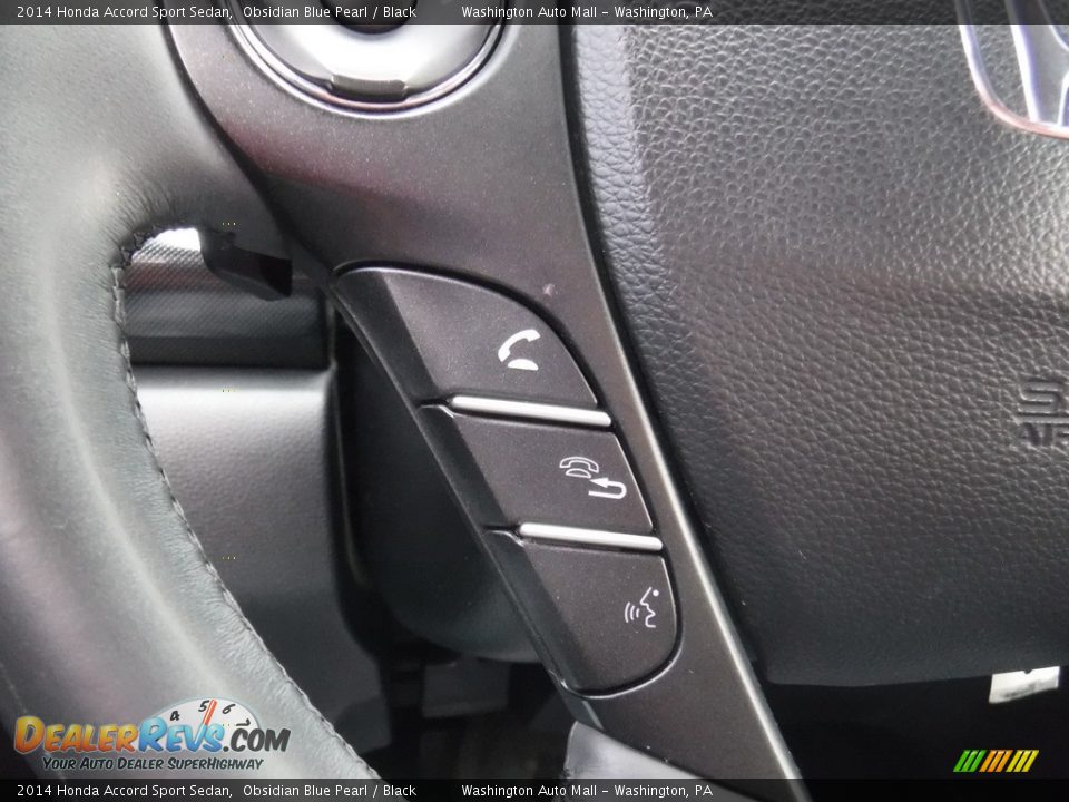2014 Honda Accord Sport Sedan Obsidian Blue Pearl / Black Photo #23