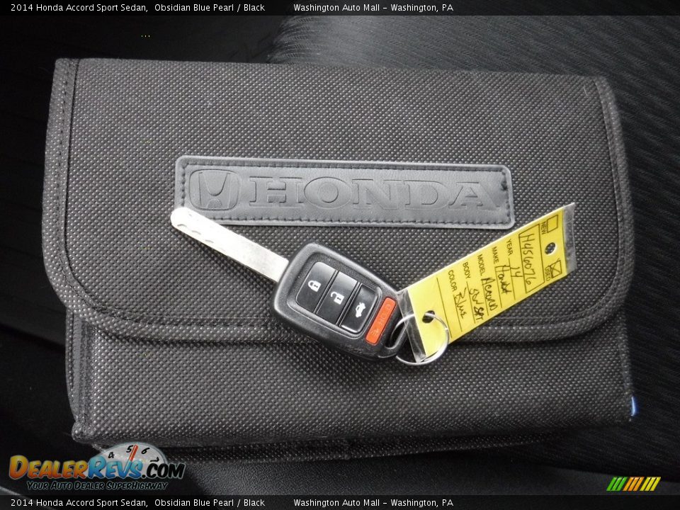 2014 Honda Accord Sport Sedan Obsidian Blue Pearl / Black Photo #25
