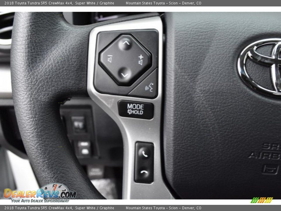 2018 Toyota Tundra SR5 CrewMax 4x4 Super White / Graphite Photo #25