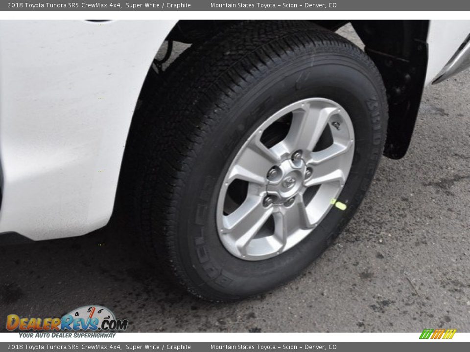 2018 Toyota Tundra SR5 CrewMax 4x4 Super White / Graphite Photo #33