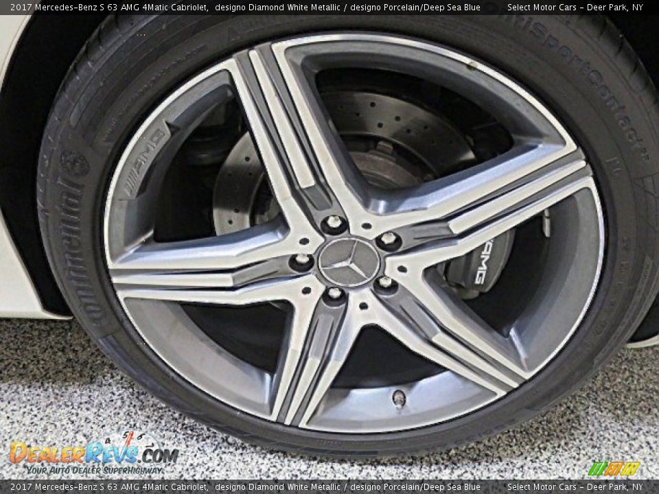 2017 Mercedes-Benz S 63 AMG 4Matic Cabriolet designo Diamond White Metallic / designo Porcelain/Deep Sea Blue Photo #16