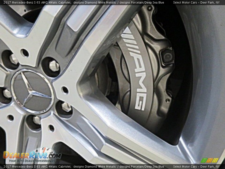2017 Mercedes-Benz S 63 AMG 4Matic Cabriolet designo Diamond White Metallic / designo Porcelain/Deep Sea Blue Photo #17