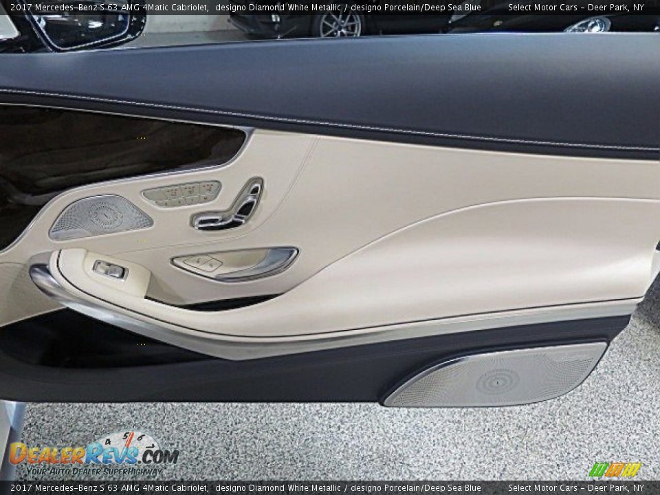 2017 Mercedes-Benz S 63 AMG 4Matic Cabriolet designo Diamond White Metallic / designo Porcelain/Deep Sea Blue Photo #26