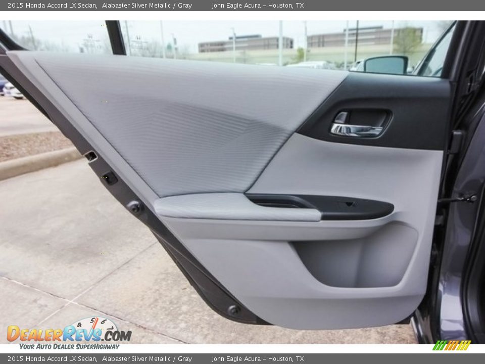 2015 Honda Accord LX Sedan Alabaster Silver Metallic / Gray Photo #19