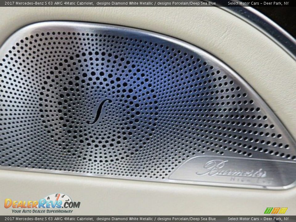 2017 Mercedes-Benz S 63 AMG 4Matic Cabriolet designo Diamond White Metallic / designo Porcelain/Deep Sea Blue Photo #30