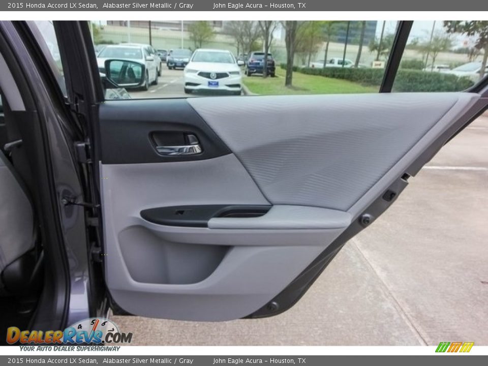 2015 Honda Accord LX Sedan Alabaster Silver Metallic / Gray Photo #22