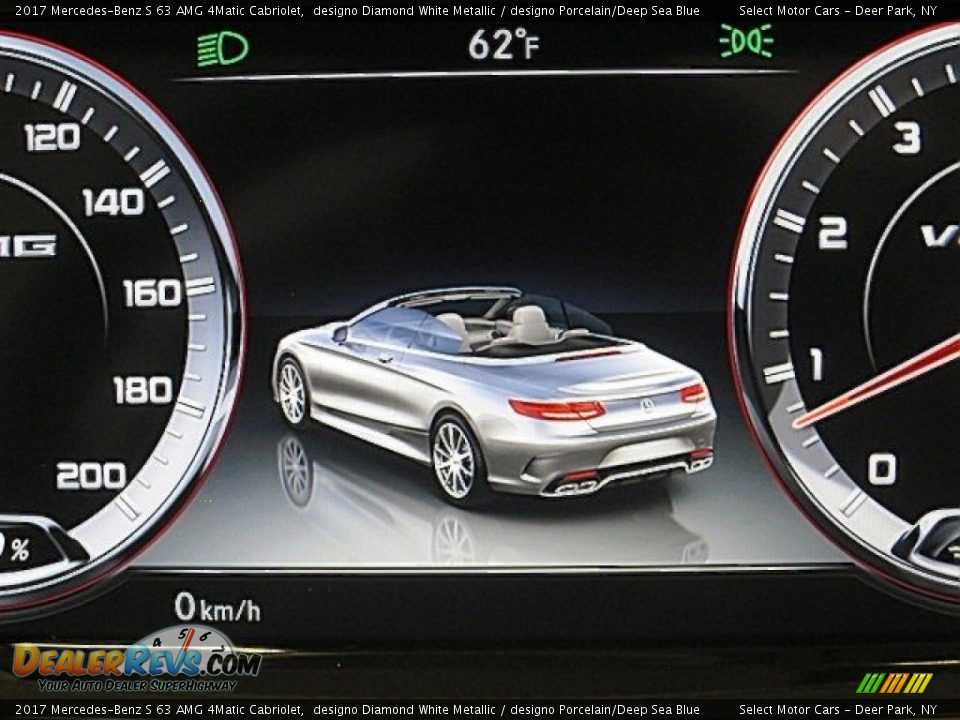 2017 Mercedes-Benz S 63 AMG 4Matic Cabriolet designo Diamond White Metallic / designo Porcelain/Deep Sea Blue Photo #33