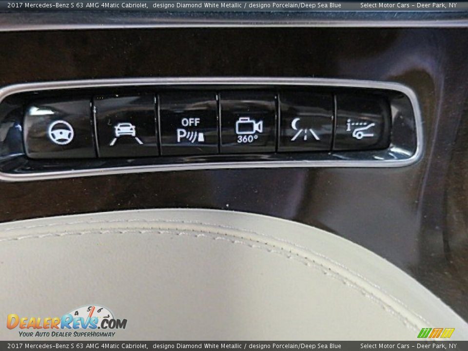 2017 Mercedes-Benz S 63 AMG 4Matic Cabriolet designo Diamond White Metallic / designo Porcelain/Deep Sea Blue Photo #34