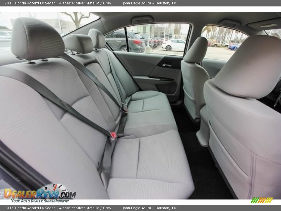 2015 Honda Accord LX Sedan Alabaster Silver Metallic / Gray Photo #23