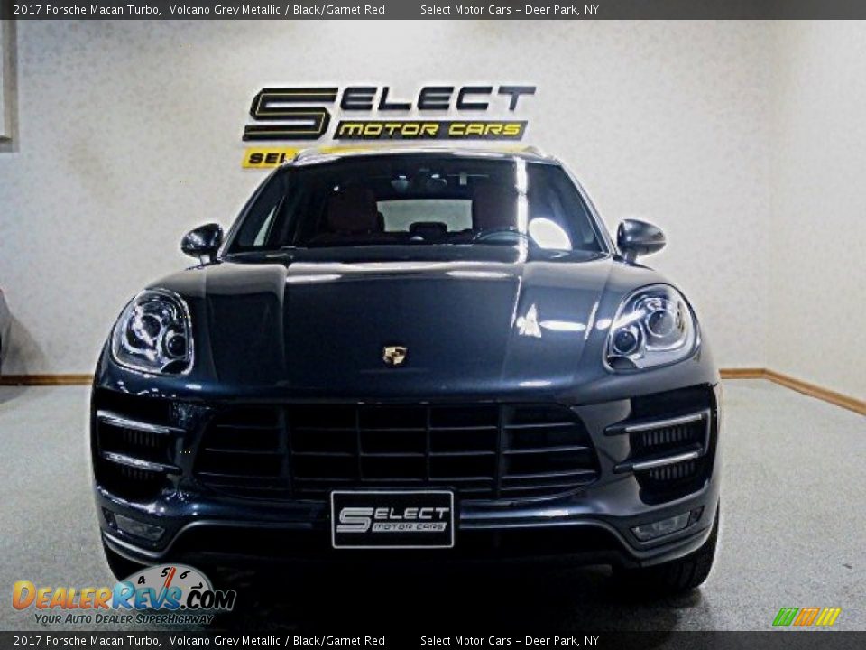 2017 Porsche Macan Turbo Volcano Grey Metallic / Black/Garnet Red Photo #2