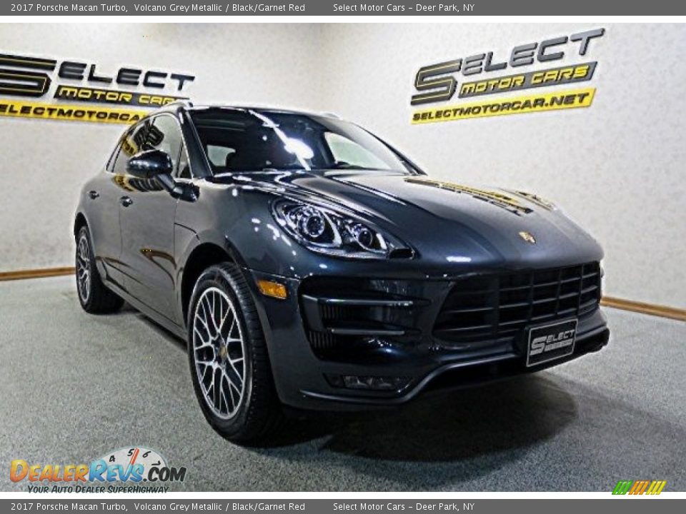 2017 Porsche Macan Turbo Volcano Grey Metallic / Black/Garnet Red Photo #3