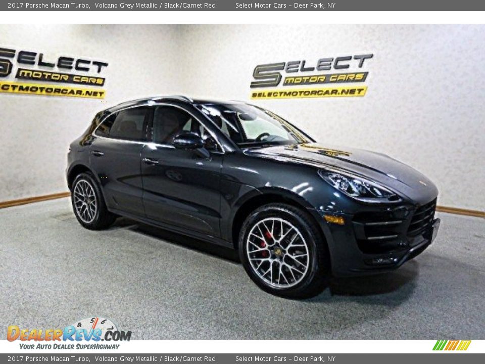 2017 Porsche Macan Turbo Volcano Grey Metallic / Black/Garnet Red Photo #4